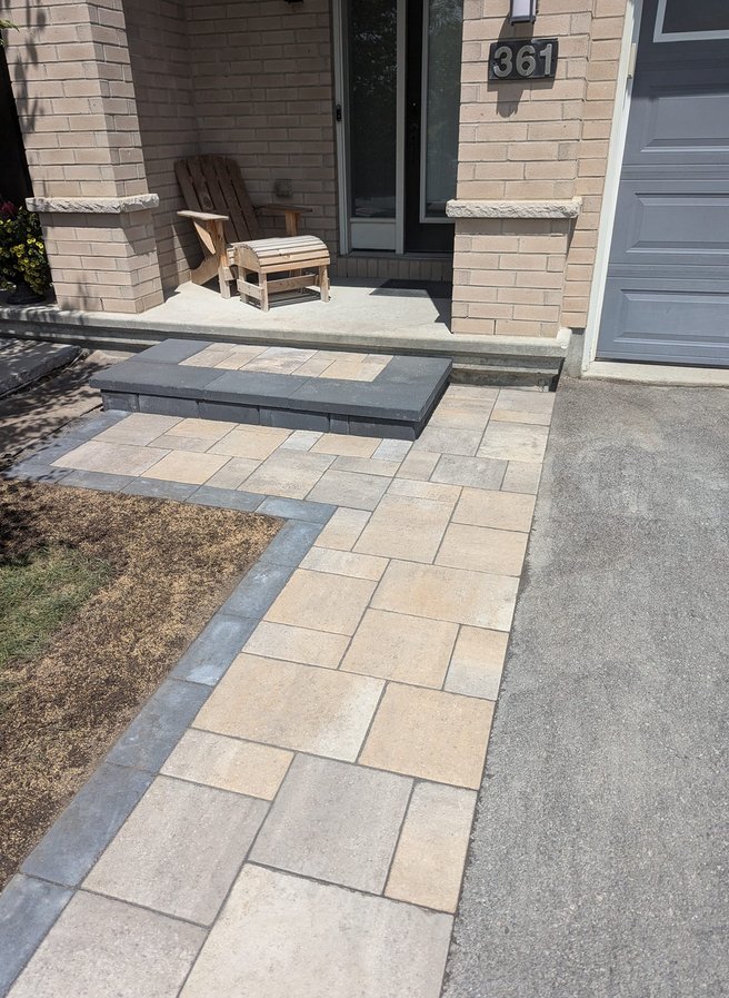 Gears Exteriors and Interlock landscaping work
